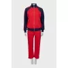 Two-tone tracksuit with tag