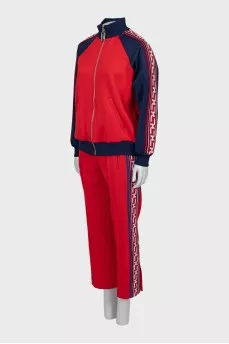 Two-tone tracksuit with tag
