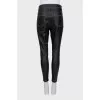 Skinny jeans with contrast seams