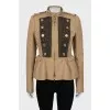Brown jacket with wool lapels