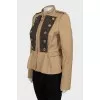 Brown jacket with wool lapels
