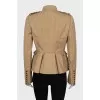Brown jacket with wool lapels