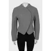 Cropped jacket in gray