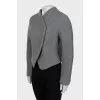 Cropped jacket in gray