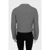 Cropped jacket in gray