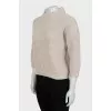 В'язаний светр із вовни та кашеміру