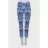 Tapered trousers in floral print