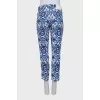 Tapered trousers in floral print