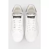 White leather sneakers