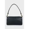 Shoulder bag with gold logo