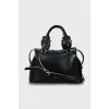Tote bag with contrast seams