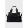 Tote bag with contrast seams