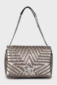 Quilted bag with silver star