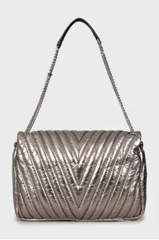 Quilted bag with silver star