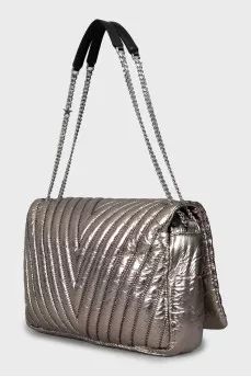 Quilted bag with silver star