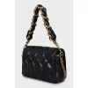 Quilted bag with gold chain