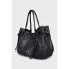 Tote bag with contrast stitching