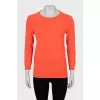 Knitted jumper in orange color
