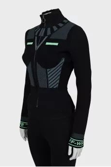 Slim-fit jumper with zip