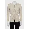 Vintage Floral Print Blouse