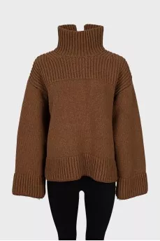 Oversized turtleneck sweater