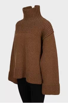 Oversized turtleneck sweater