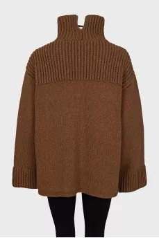 Oversized turtleneck sweater
