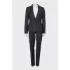 Wool suit with a small print