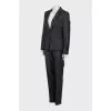 Wool suit with a small print