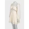 Fitted dress with tag