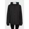 Reversible jacket with hood