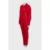 Red tracksuit with arrows