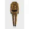 Velour tracksuit with print