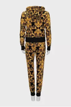 Velour tracksuit with print