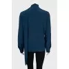 Long sleeve blouse with tie