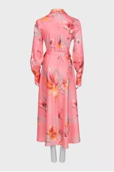 Floral Print Wrap Maxi Dress