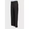 Brown Wool Palazzo Pants