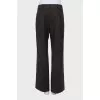 Brown Wool Palazzo Pants