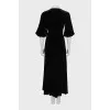 Velour Wrap Maxi Dress