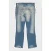 Ripped flared jeans