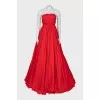 Red off shoulder dress with tag