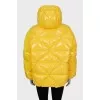 Oversized yellow down jacket