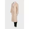 Oversized coat in beige