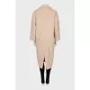 Oversized coat in beige