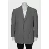 Men's gray jacket with a small print