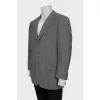 Men's gray jacket with a small print