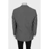 Men's gray jacket with a small print
