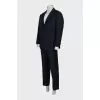 Men's Blue Checkered Suit