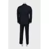 Men's Blue Checkered Suit