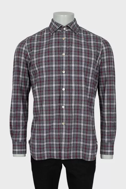 Men's Straight Check Shirt